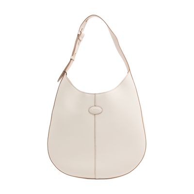 Tod's Bag Hobo In Leather Small In White