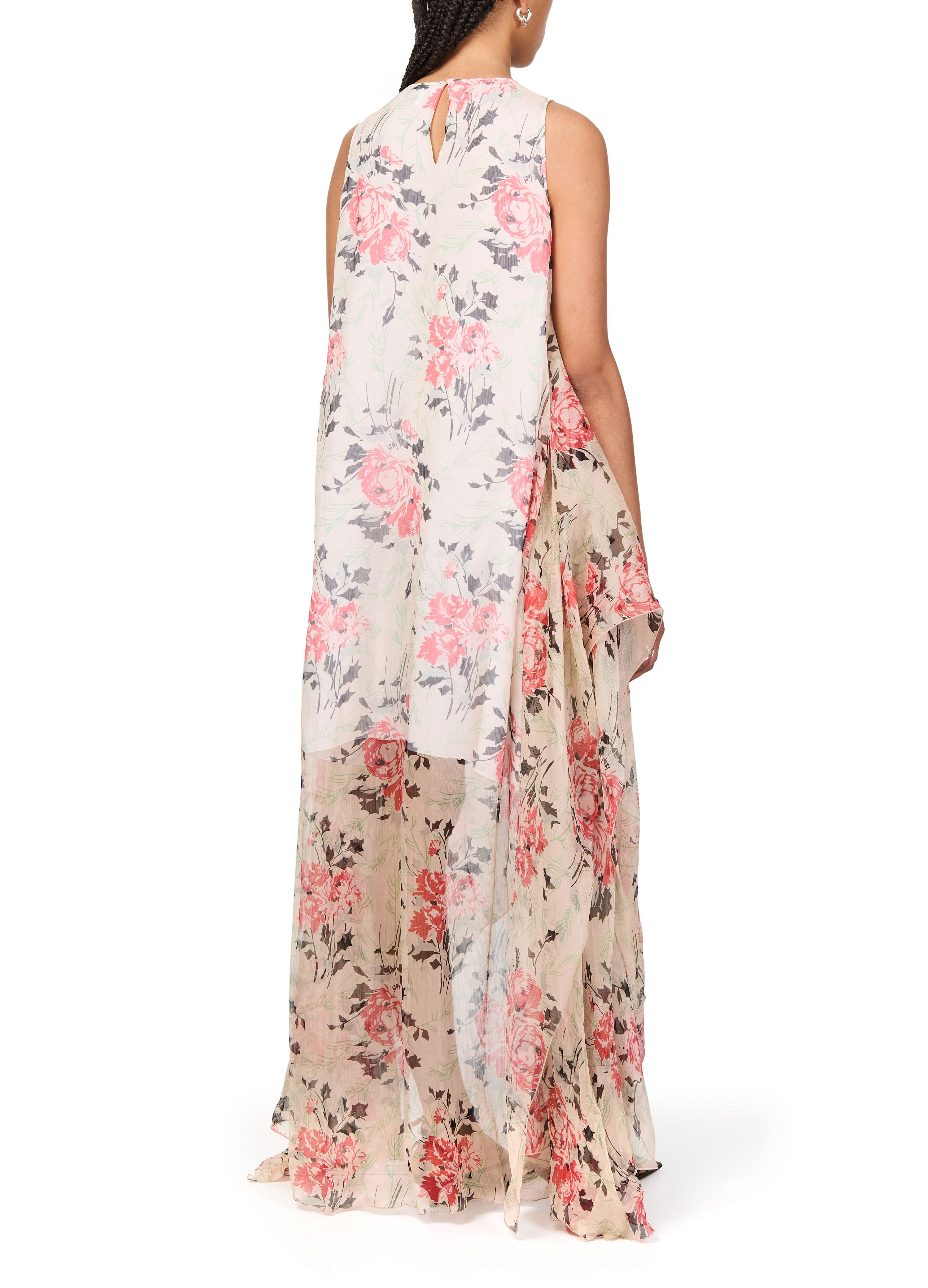Asymmetrical floral print dress thumbnail 5