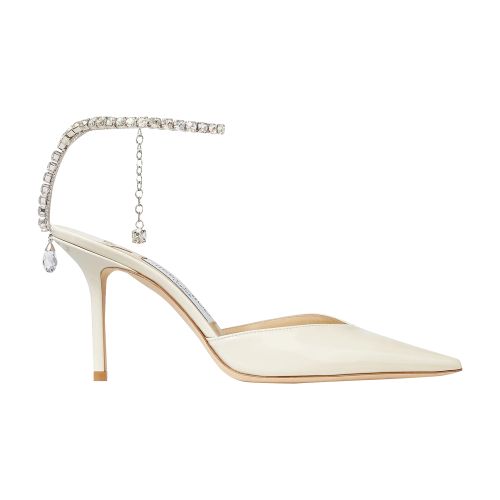 Jimmy Choo Saeda 85 Crystal-embellished Pumps In Ivory_crystal
