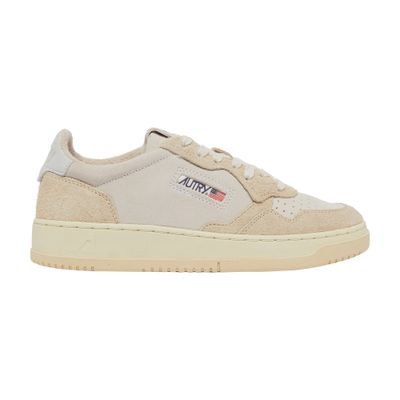 Autry Two-tone Suede Medalist Sneakers In Off-white