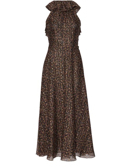 CELINE Frilled back dress