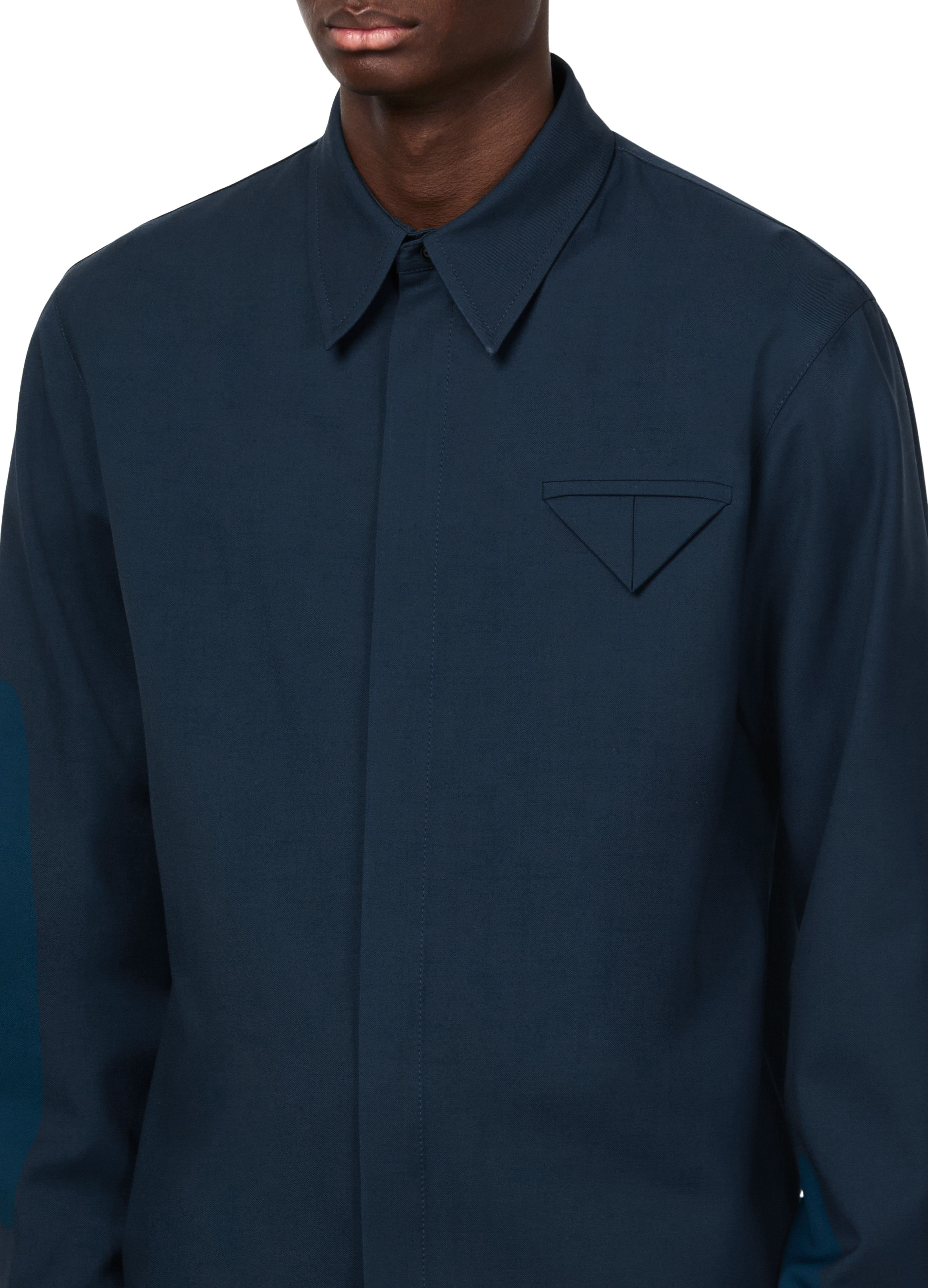 Wool broadcloth shirt thumbnail 4