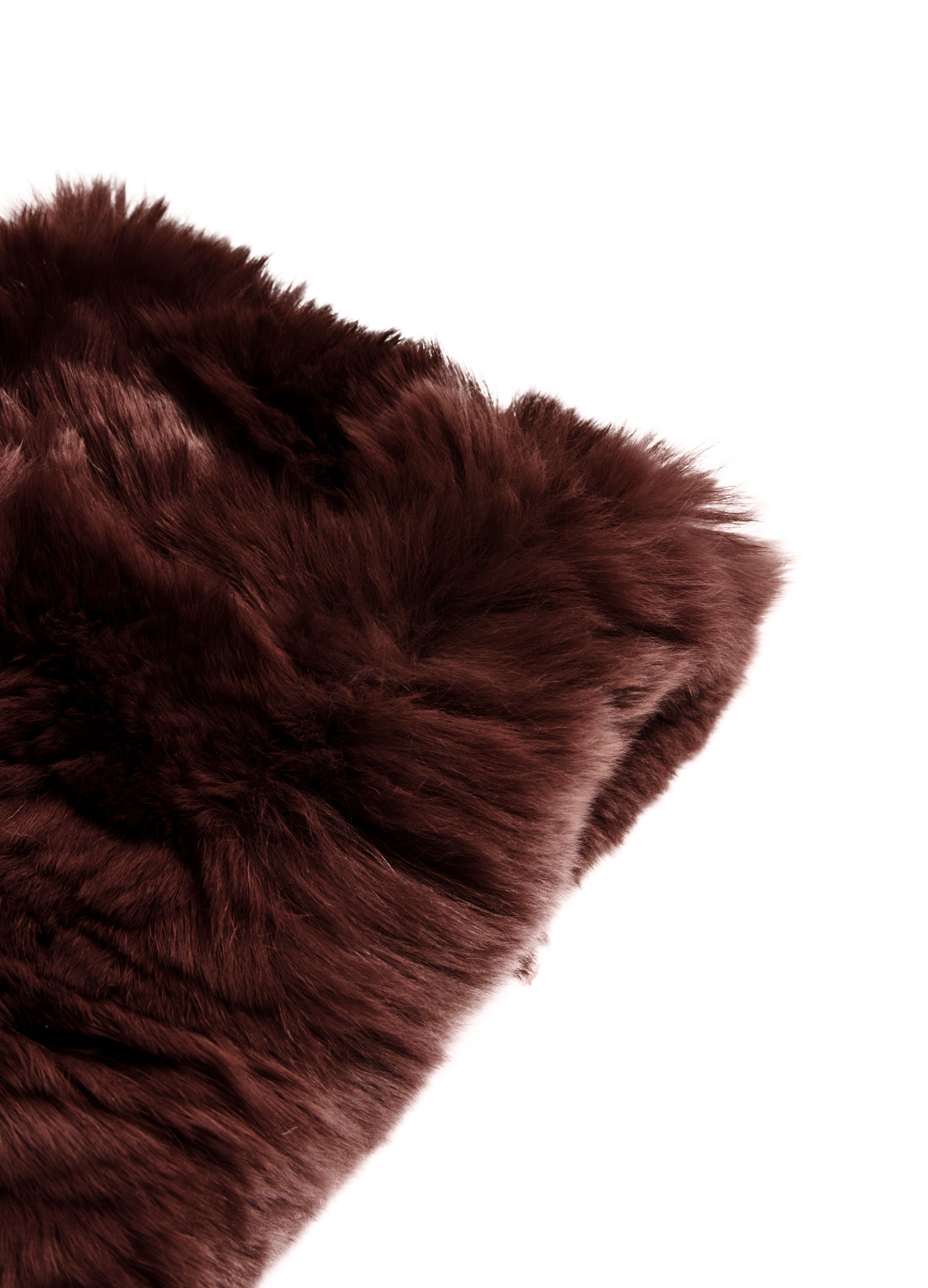 Rex rabbit fur headband thumbnail 3