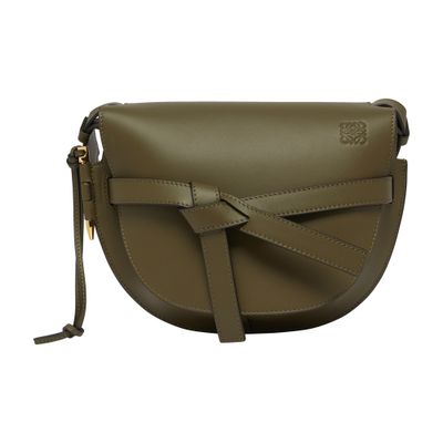 Loewe Gate Small Leather Cross-body Bag In Green