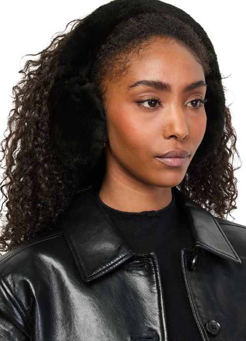 YVES SALOMON Rex rabbit fur earmuffs