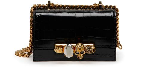 MCQUEEN Jewelled Satchel mini shoulder bag