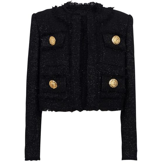 Veste courte en outlet tweed femme