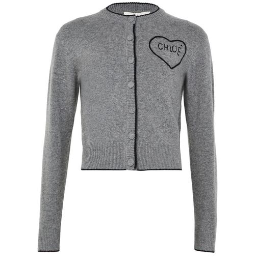 CHLOE Cardigan with logo