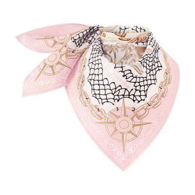 Louis Vuitton Lv Ocean Treasure Map Square 70 In Pink