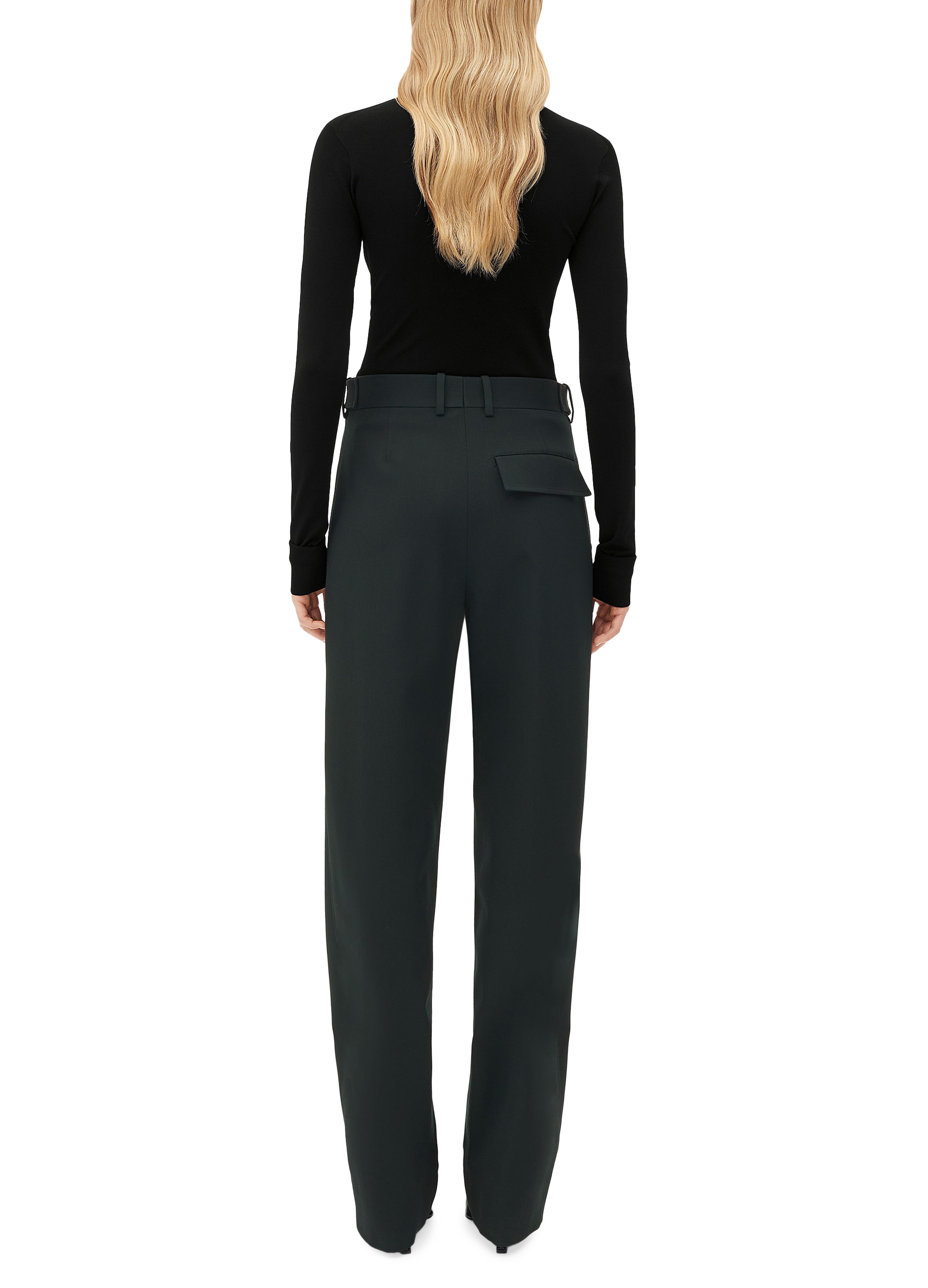 Straight-leg wool pants thumbnail 3