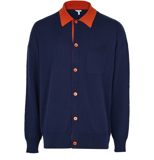 LOEWE Polo cardigan in wool