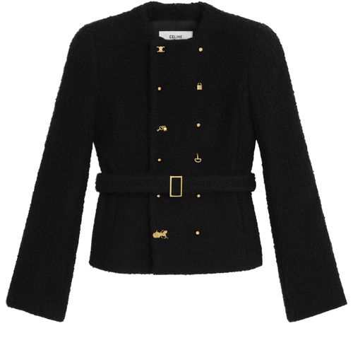 CELINE Top manches longues natté laine