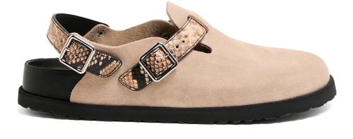BIRKENSTOCK 1774 Tokio Cazador snake leather mules
