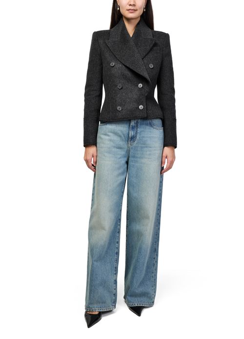 MCQUEEN Short double-breasted coat