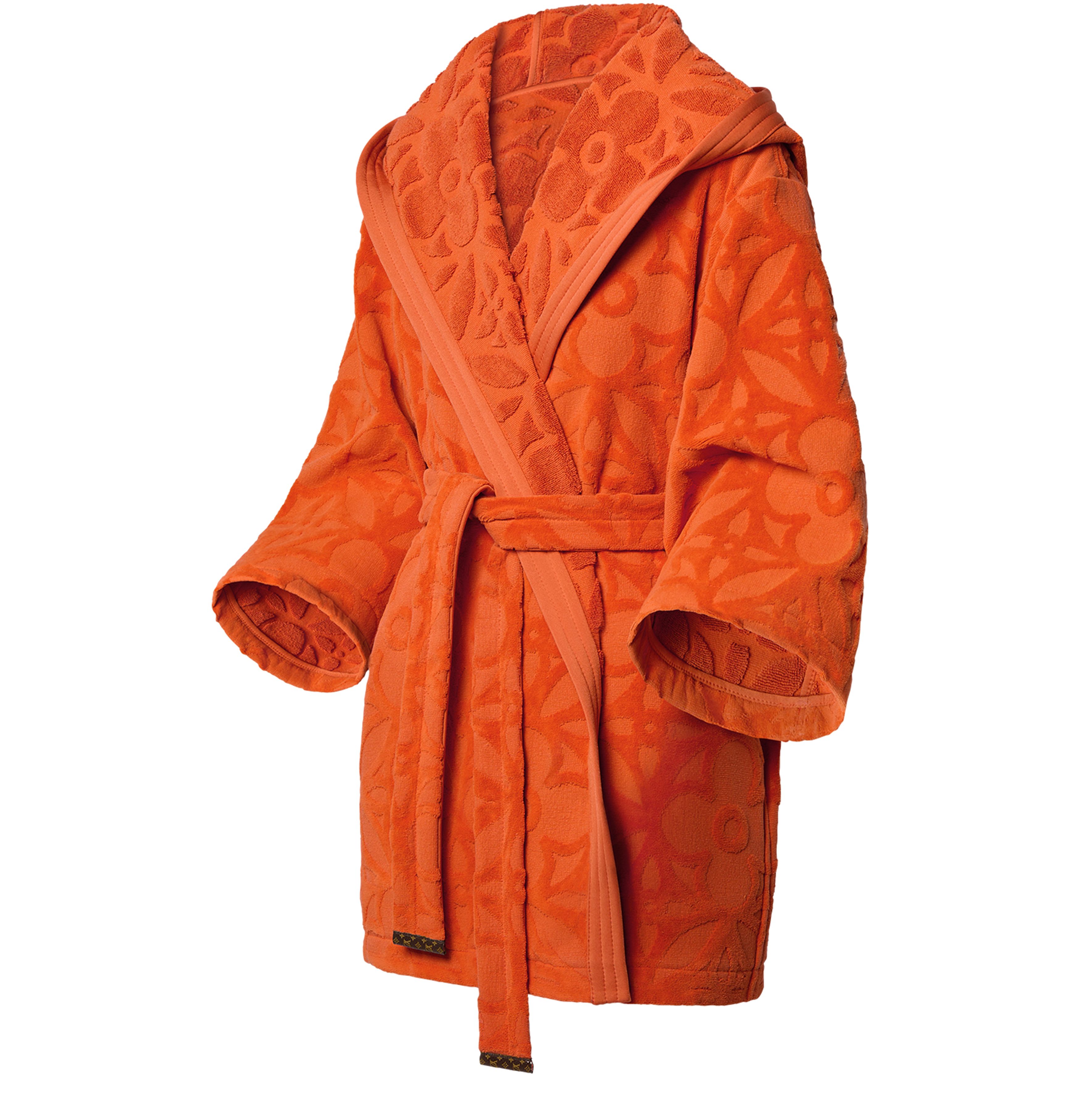 Monogram Flower Toweling Robe thumbnail 3