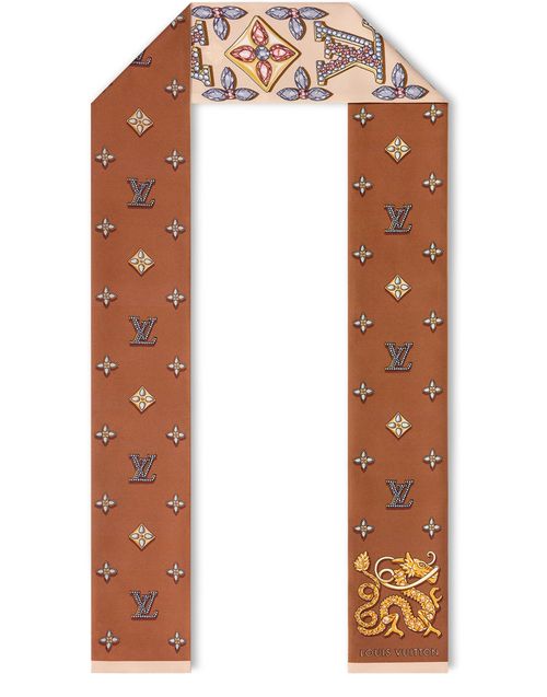 LOUIS VUITTON Precious Dragon Silk Bandeau