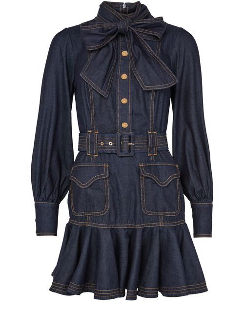 ZIMMERMANN High-neck mini dress