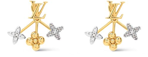 LOUIS VUITTON Boucles d'oreilles LV Gram