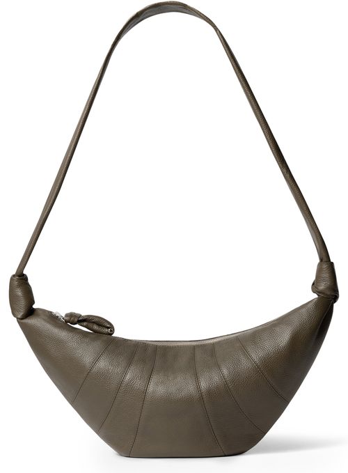 LEMAIRE Sac moyen en cuir grainé Croissant