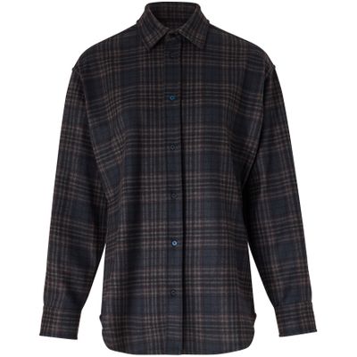 Darkpark Fred Checked Shirt In Blue