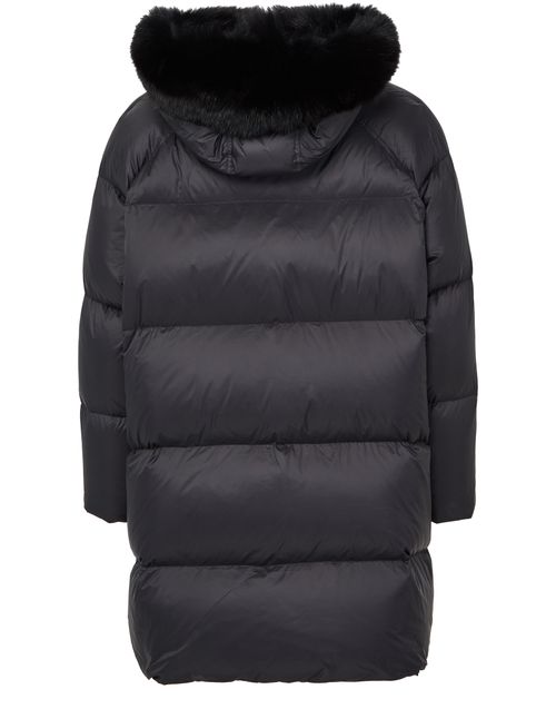 YVES SALOMON Puffer jacket with a fox fur hood