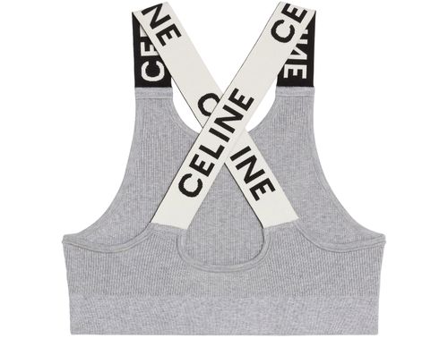 CELINE Crossback sports bra in athletic knit