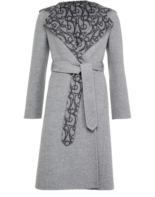 BURBERRY Long hooded jacket