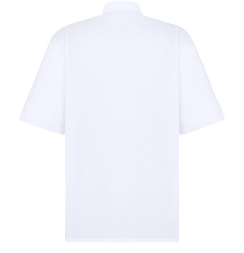 DIOR Short-Sleeved Shirt with Christian Dior Couture Lily of the Valley Embroidery