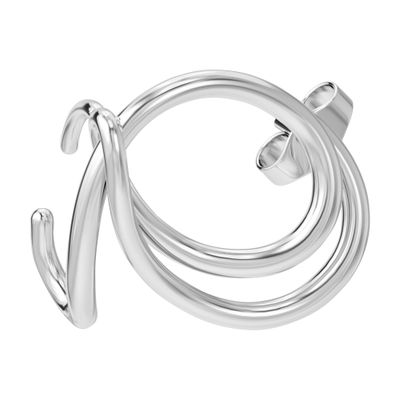 Lasso hoop earrings