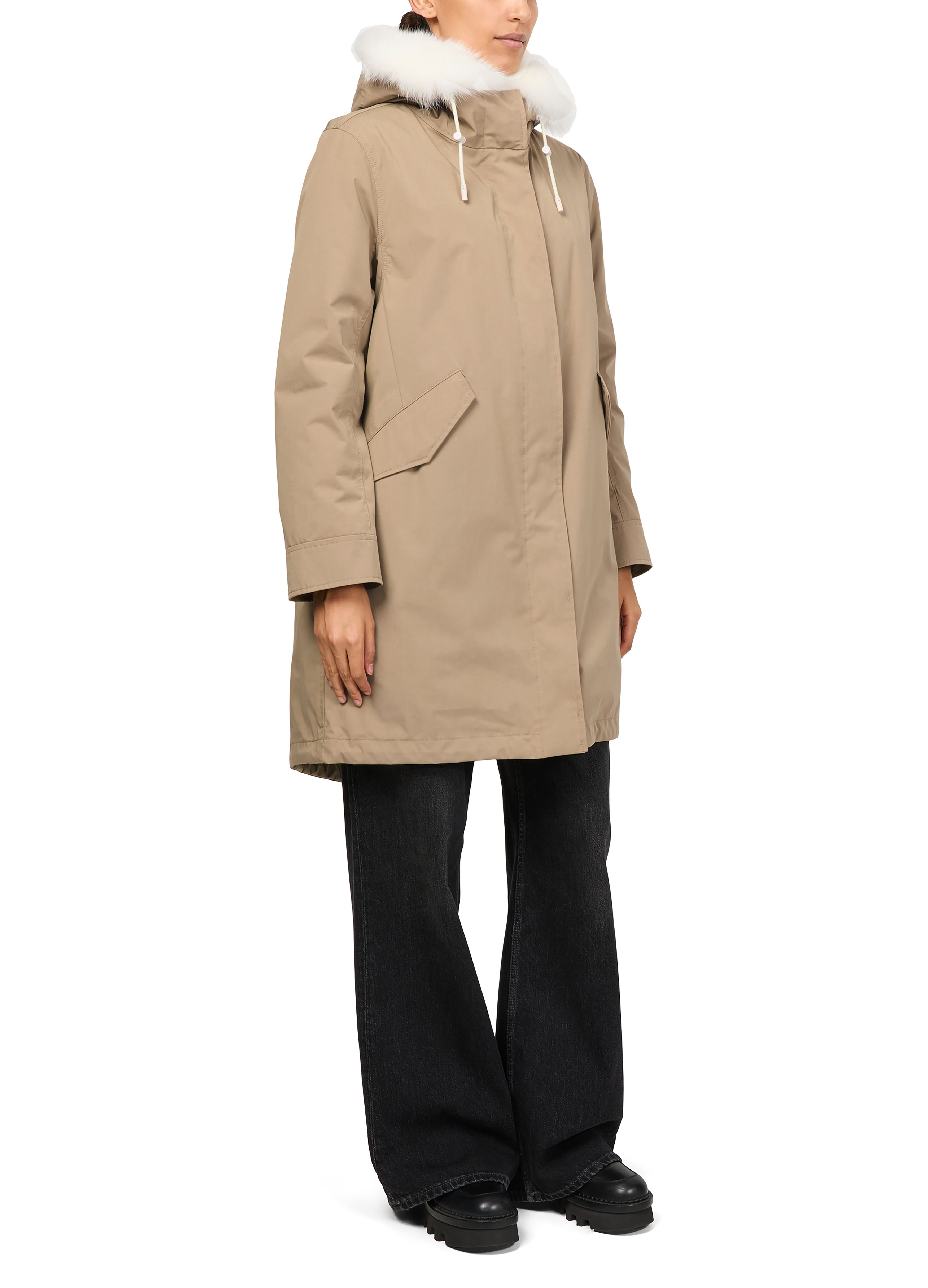Cotton parka with a hood thumbnail 8