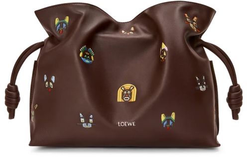 LOEWE Cats medium Flamenco clutch