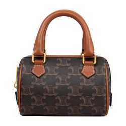 Women's Mini Boston in Triomphe in canvas | CELINE | 24S