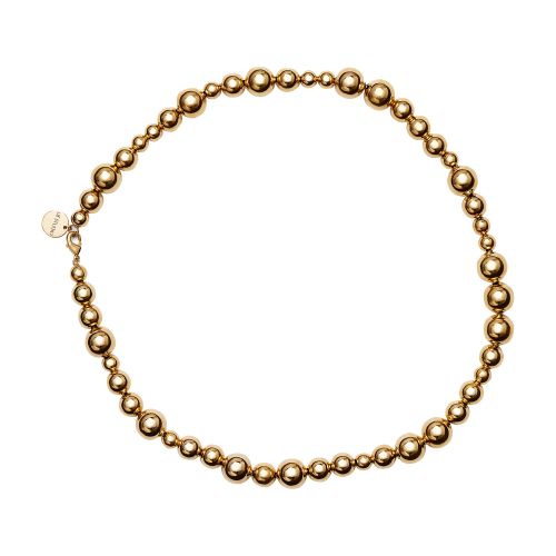 Shop Lie Studio The Elly Necklace In Gold