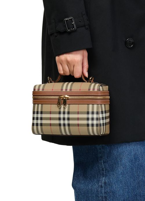 BURBERRY Check Vanity Bag​