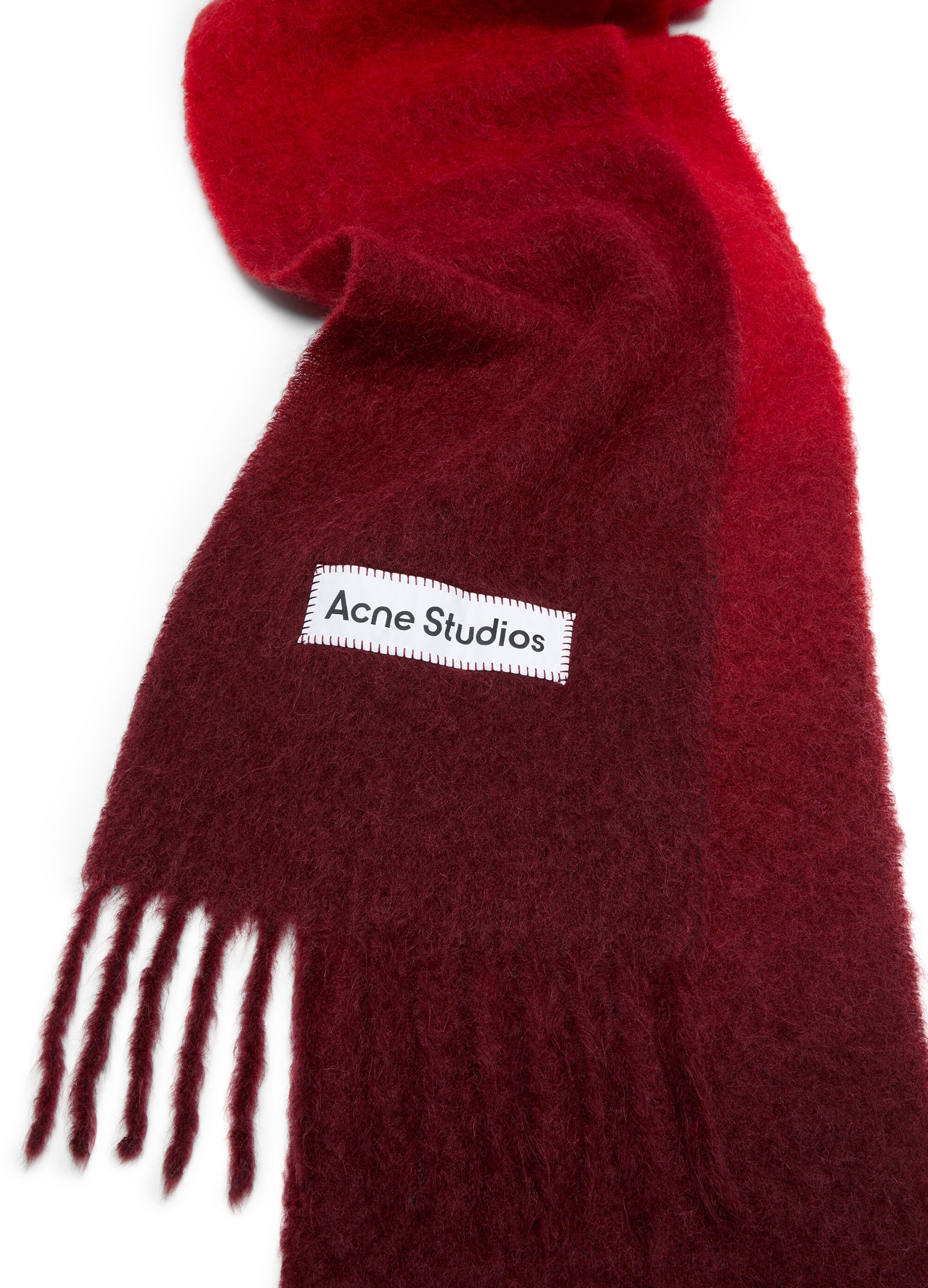 Fringed wool scarf thumbnail 3