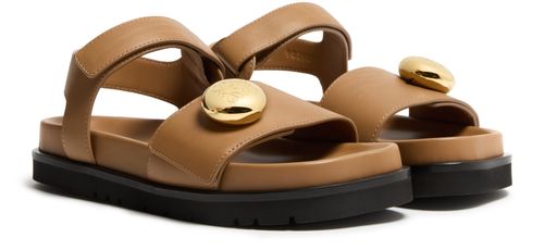 LOEWE Pebble fussbett sandals in soft calfskin