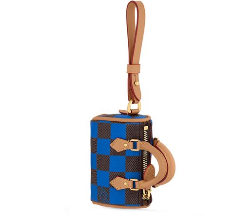 LOUIS VUITTON Damier Pop Mini Speedy Bag Charm