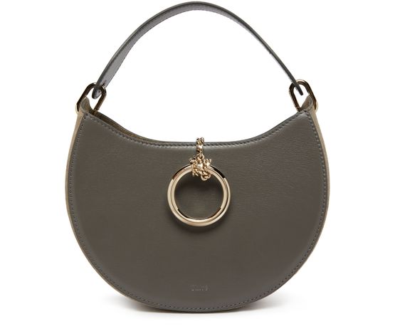 Arlene Small Leather Crossbody Bag in Grey - Chloe