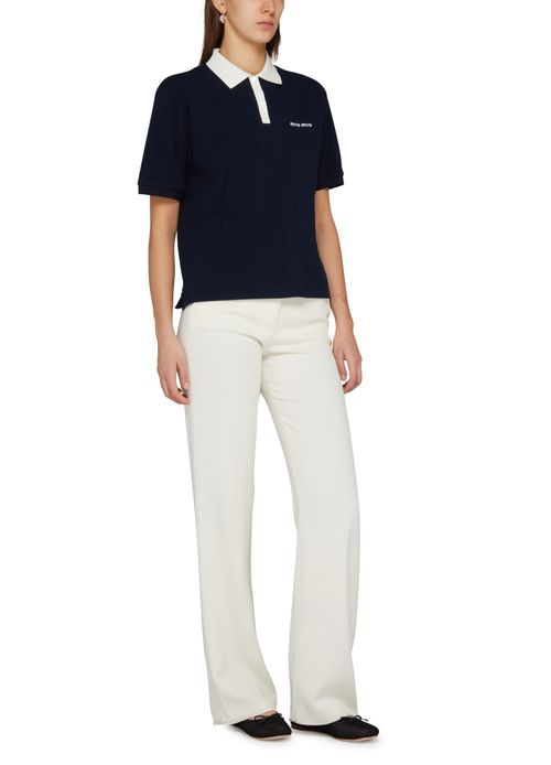 MIU MIU Cotton piqué polo shirt