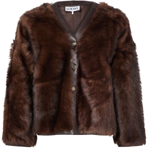 LOEWE Cardigan en fourrure