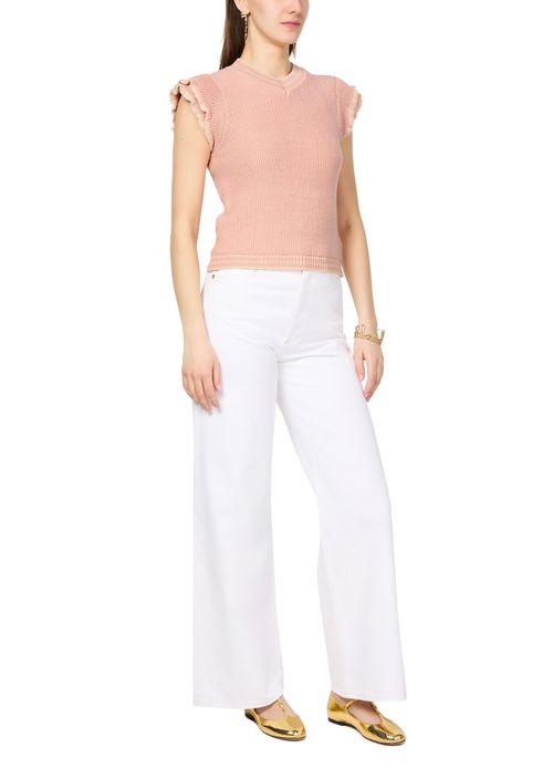 CHLOE Wool ruffle knit pullover