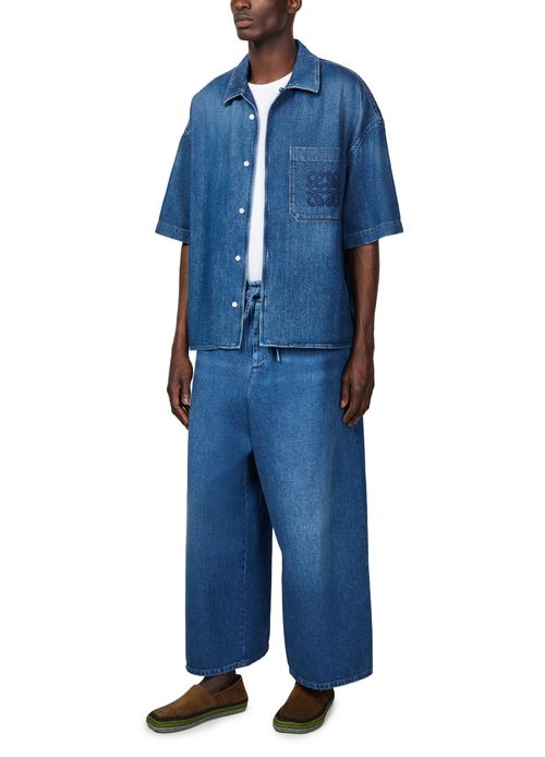LOEWE Kurzarmhemd Anagram aus Denim