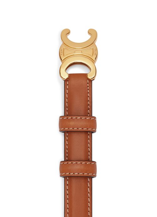 CELINE Triomphe small belt in natural calfskin