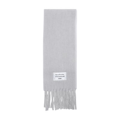 Acne Studios Scarf With Fringes In Gray