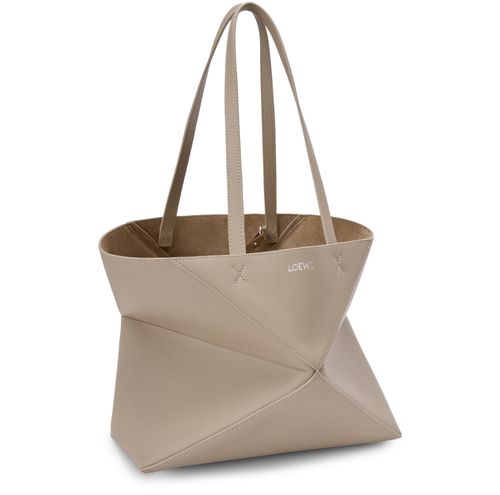 LOEWE Puzzle Fold tote horizontal moyen en cuir de veau grainé souple