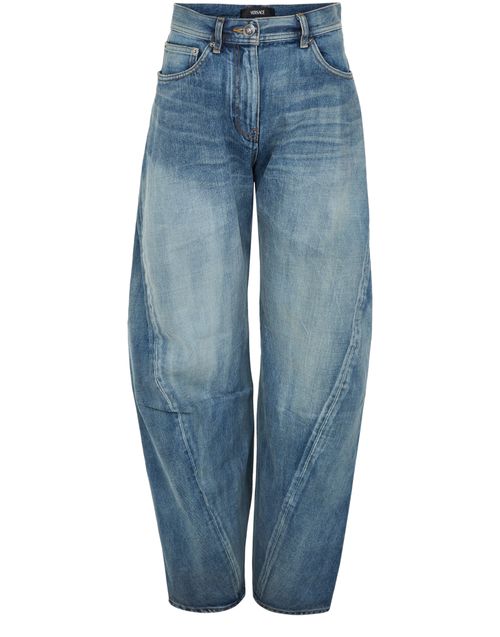 VERSACE Baggy twisted jeans