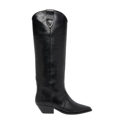 Isabel Marant Marant Denvee 40mm Knee High Boots In Black