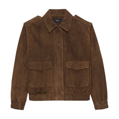 Arma Halti Suede Jacket In Brown