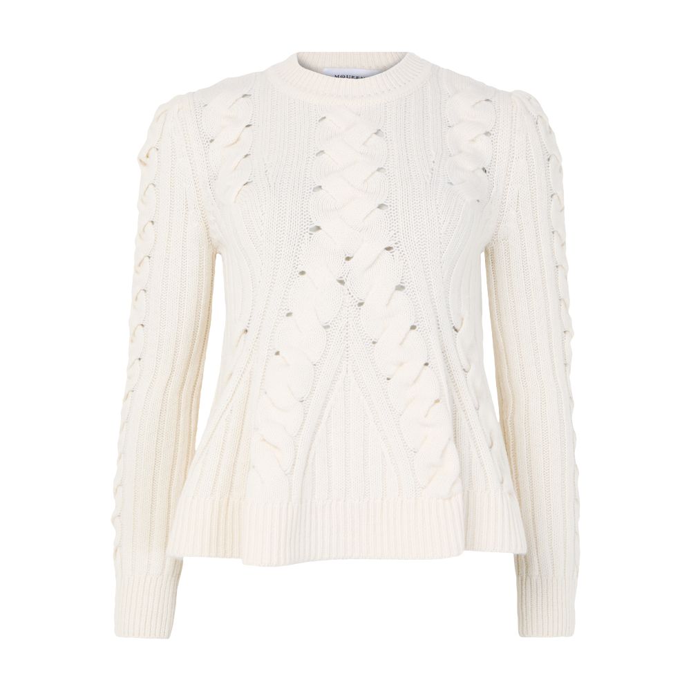 Peplum cable knit jumper thumbnail 7