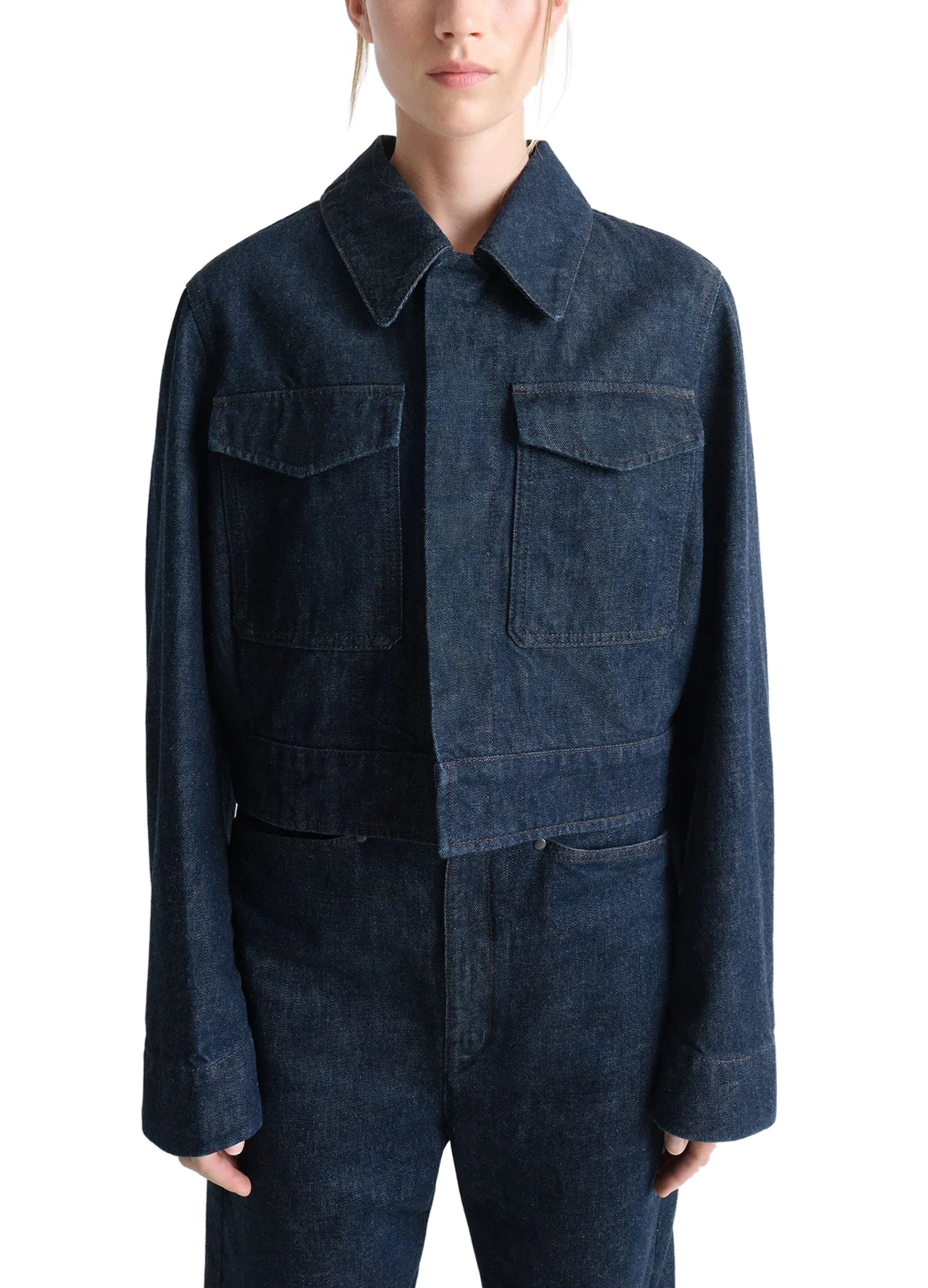 Two pocket cropped jacket thumbnail 5